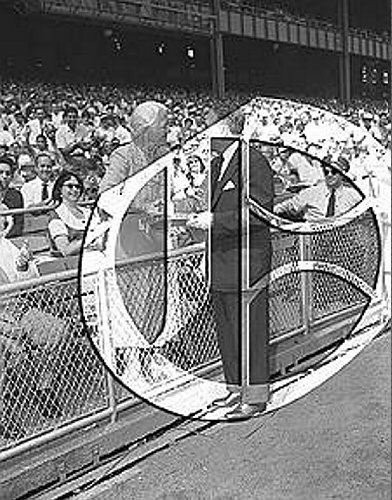 Lou Gehrig's Mother at Yankee Stadium56N0368